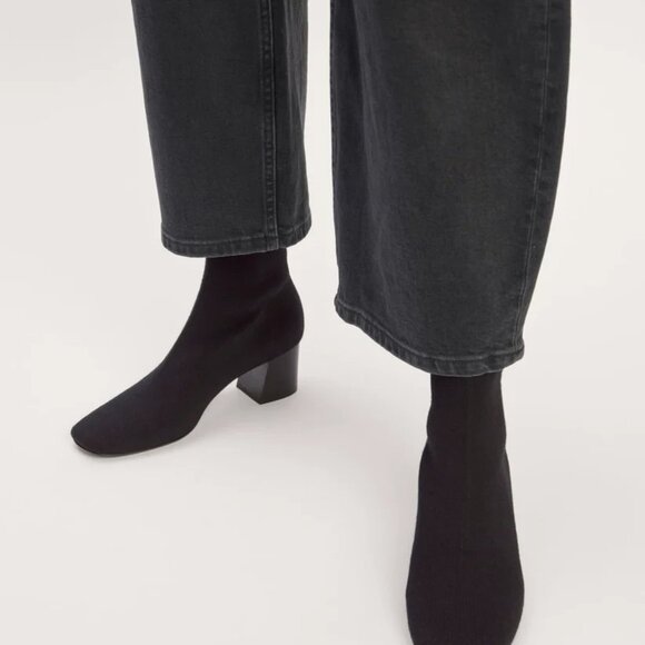 Everlane The Day Boot in ReKnit in Black NWOT - Picture 2 of 12